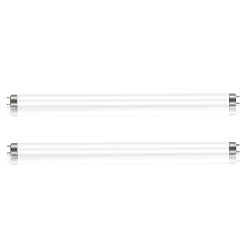 2 Stück 15W Leuchtstoffröhre, Größe: 450 mm, T8 Warmweiß 3000K, G13-Sockel, Röhrenlicht mit Geringem Energieverbrauch, Energiesparlicht für den Notfall, Geeignet für Küche, Bad, Schrank, Garage