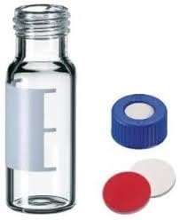 2mL Autosampler Vials, 9-425 HPLC Vials with Screw Cap, White PTFE & Red Silicone Septa, Borosilicate Sample Vial with Writing Area and Graduations, 100 Pcs (Clear)-image-41