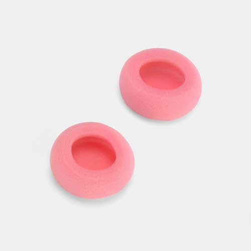 Almohadillas gruesas de espuma de repuesto para auriculares - diámetro 2 pulgadas color rosa miniatura 1