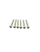 Metallor Acoustic Guitar Bridge Pins String Peg Guitar Parts Replacement Pack of 6 Pieces White with Black Dot.