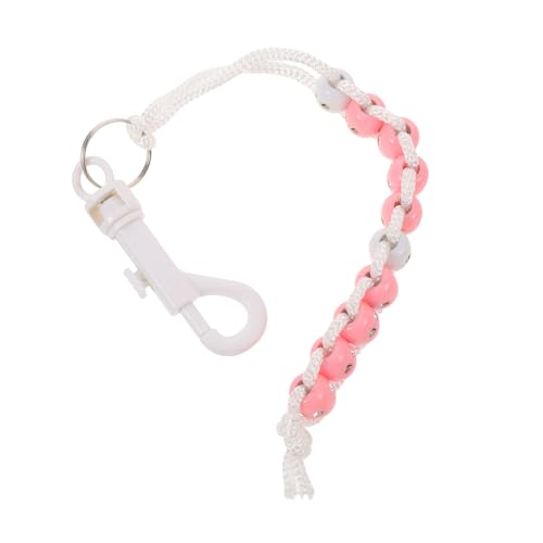 Pulsera contador de golpes de golf con cuentas brillantes rosa