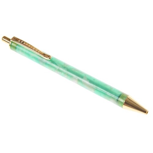 Stylo à bille encre noire motif écaille de tortue et sa boîte cadeau assortie