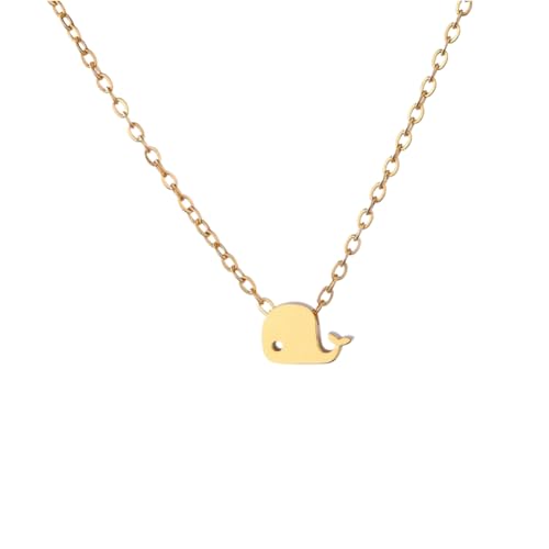 Collier de baleine en argent 925 pour femmes, le symbole de la liberté