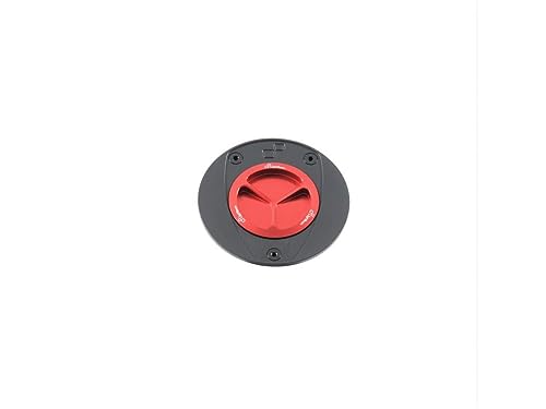 Bouchon de réservoir LIGHTECH en aluminium rouge à vis pour moto