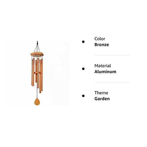 Wind Chimes For Outside Deep Tone, 32" Sympathy Memorial Wind Chimes Grief Gift For Loss Of Loved One, Patio Porch Backyard Garden Decal #TOP6