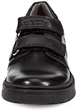 Geox Boy's RIDDOCK 5 Velcro Dress Sneaker Shoe School Uniform, Black Oxford, 35 Medium EU Big Kid (3.5 US) | Image 1