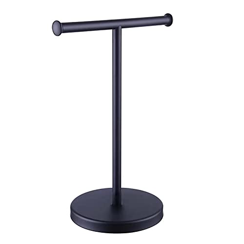 304 In Acciaio Inox Libero Standing Portasciugamani Rack per Bagno Nero In piedi Albero Design Asciugamano Stand con Braccia Mobili Asciugamano Hanger Organizer Stand