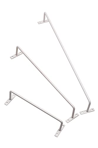 KBER アイアンバー タオル掛け タオルハンガー スリッパ掛け diy 長さ3種類 , 18.6cm) 直径6mm