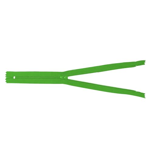 Image of Mandala Crafts 80 PCs Green Closed-End 16 Inches Nylon Zippers for Sewing