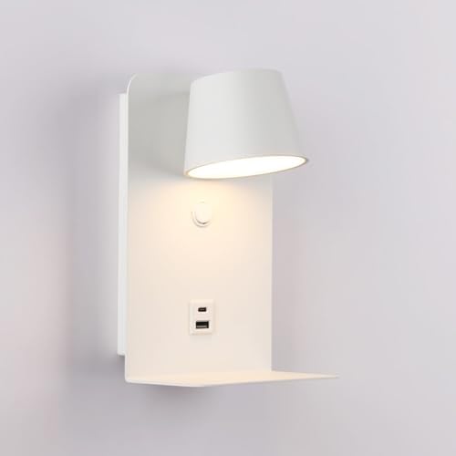 B·LED BARCELONA LED Liseuse murale BASKOP - port USB + USB-C - 6W