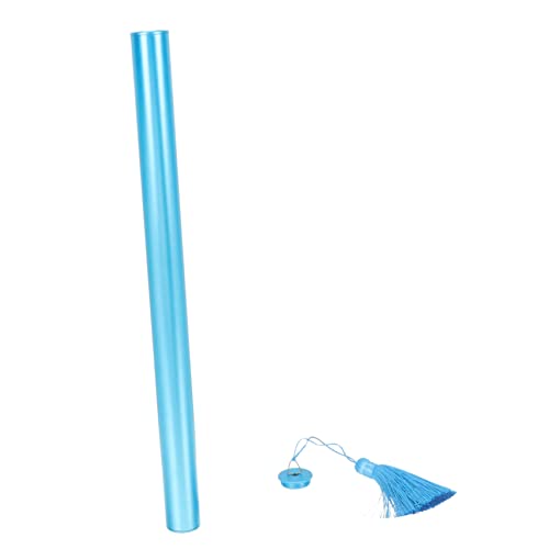 BESPORTBLE Tube Cover Dulcimer Storage Tube Dulcimer Case Dulcimer Bucket Dulcimer Accessories Dulcimer Storage Case Dulcimer Part Metal Dulcimer Sleeve Aluminum Alloy Blue