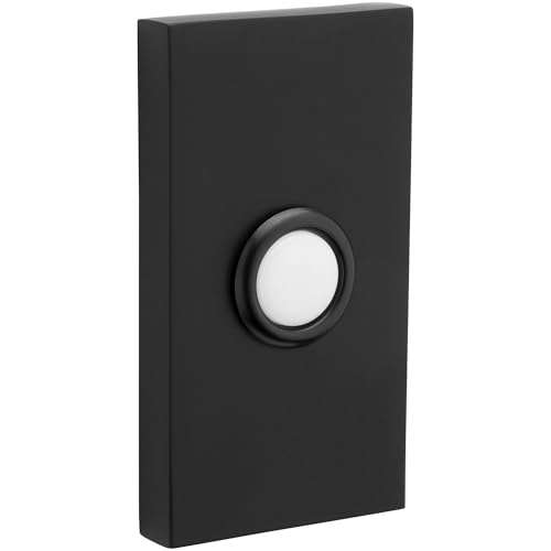 Timbre eléctrico rectangular Baldwin Estate de 3 pulgadas con botón iluminado 2