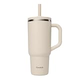 QWETCH Taza Térmica de Viaje 900ml Impermeable con Pajita Plegable – Taza...
