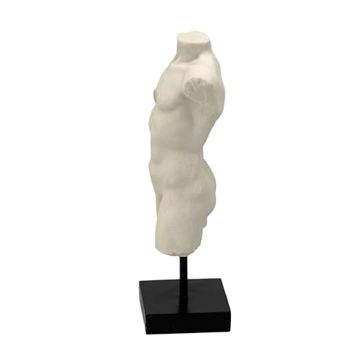 Estatua de cuerpo masculina 13.5" acabado mármol miniatura 3