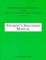 Intermediate Algebra With Early Graphs & Functions: Student Solutions Manual