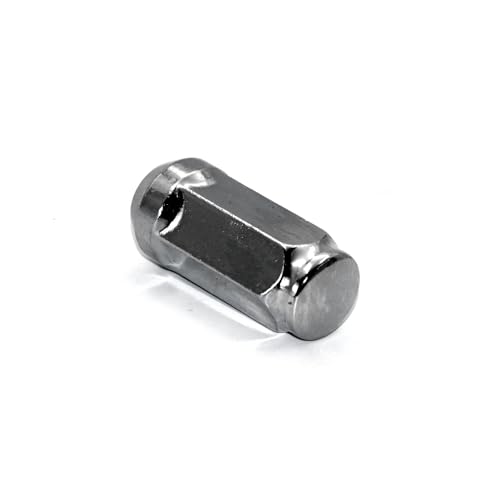 Image of 20pcs 1.9 inch Chrome 1 /2-20 Closed End Bulge Acorn Lug Nuts, 19mm Hex Wheel Lug Nut with Cone Seat Compatible with Mustang Bronco Ranger Safari YJ TJ KJ KK ZJ WJ WK XK MJ XJ