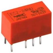 Signal Relay, Ec2 Series, Latching Single Coil, Dpdt, Through Hole, 2 A, 5 Vdc Rohs Compliant: Yes - EC2-5SNU