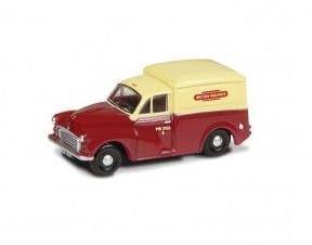 Oxford Diecast Morris 1000 Van, British Rail Transit, TT Gauge, Die-cast Metal Model, Yellow, 1:76 Scale