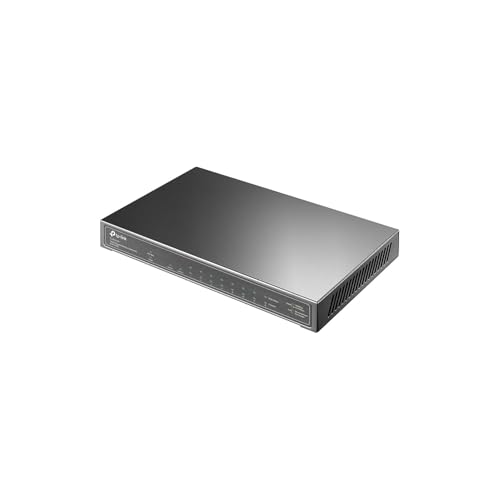 Image of TP-Link 8 Port Gigabit PoE Switch | 8 PoE+ Ports @63W, w / 1 Uplink Gigabit Port + 1 SFP Slot | Desktop /Wall-Mount | Plug & Play | Limited Lifetime Protection | Traffic Optimization (TL-SG1210P)