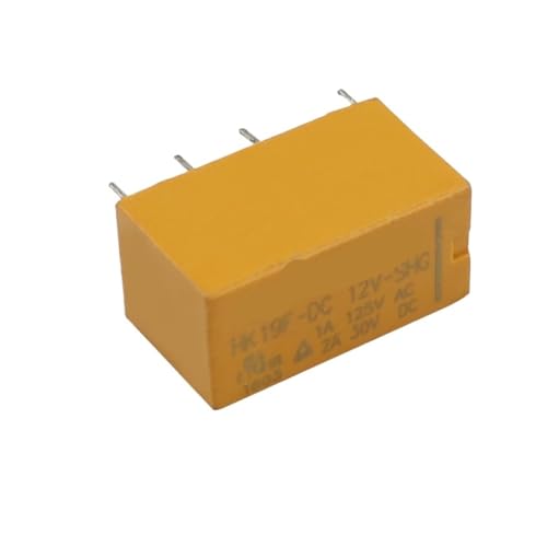 Relé HK19F 12VDC para proyectos de robótica y reparación de fuentes de alimentación