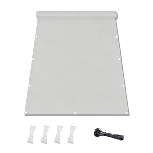 Voile d'ombrage contre la chaleur 7x10m bâche imperméable grise - 2