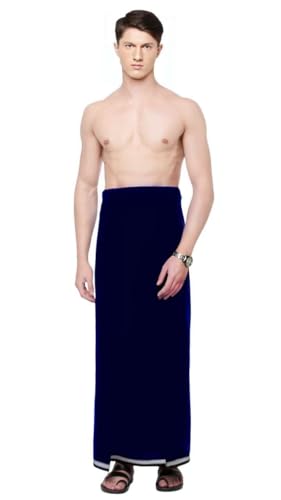 Image of pure cotton lungi for men