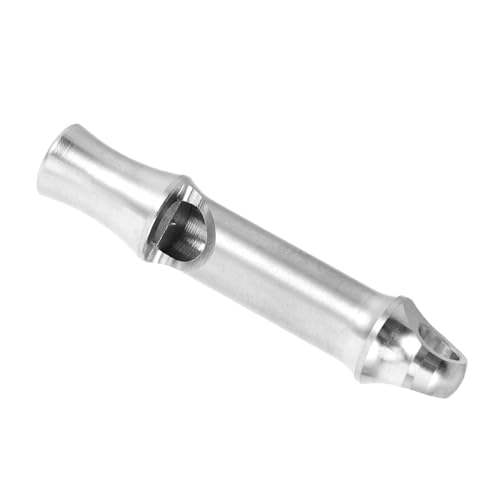 BESPORTBLE Portable Titanium Alloy Survival Whistle High Frequency Loud Emergency Whistle for Hiking Camping Lifeguard Safety Lightweight Durable Multifunctional with Necklace Attachment