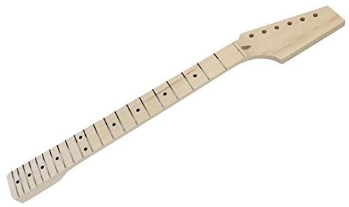 SCUD エレキギターネック ハーフパドル(ヘッド未加工) TLタイプ メイプル1P 240R(9.5R) ミディアムジャンボフレット 21フレット HNK-21/95RT
