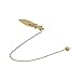 Divination Metal Pendant with Gold Finish - Lightweight Dowsing Tool for Finding Water, Metals or Energy - Portable Copper Divining Rod Spiritual Tool（B）