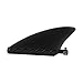 Soft Flexible PVC Center Surf Fin with Mounting Screw for Longboard and, Compatible with Standard Fin Box, 18.7 x 14.2 cm, Black（Black）