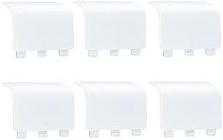 Lot 6 Replacement Battery Cover for Xbox Series S/X Controller,Mcbazel Battery Back Cover Door Lid Accessories Shell Cover Part for Xbox Series S/Xbox Series X Controller- White