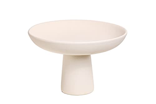 Large Ceramic Fruit Bowl.pedestal Bowl For Kitchen Decor. Style As A Fruit Basket For Kitchen Counter Or As A Catch All For Home Decor On Entry Way Table Or On Your Styled Coffee Table. #TOP1