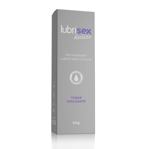 Gel Lubrificante Lubrisex Deslize 60g Siliconado Toque Aveludado Super Deslizante Seguro para Preser