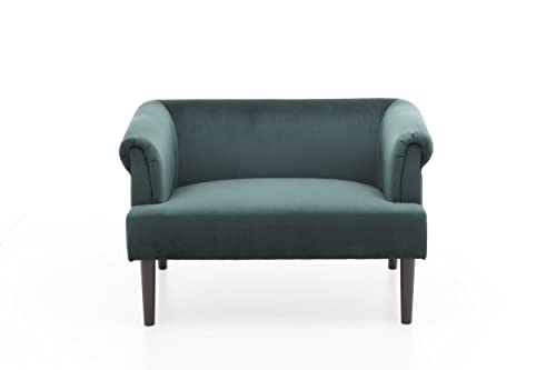 Atlantic Home Collection Charlie Loveseats, Massivholz, (3) Grün, 118/85/88 cm