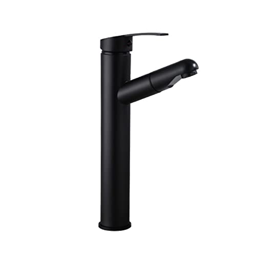 Grifo de lavabo mezclador extensible agua fría y caliente para lavabo de cuenca