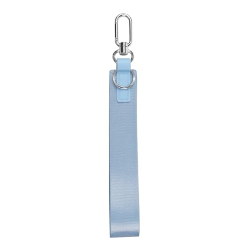 Mum's memory Wristlet Keychain for Women and Men，Key Chain Holder，Wrist Lanyard for Keys(Light Blue)