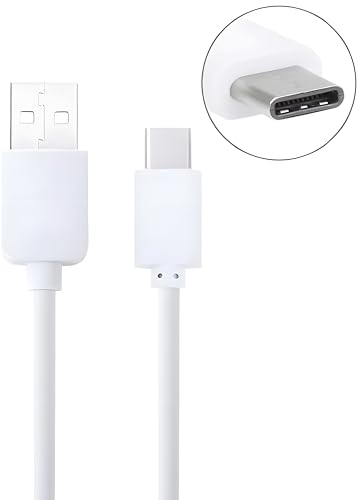 Image of 44 Watt Type C Cable Ultra Fast Charging Compatible with ViVo Smart Phone Devices (Only Cable) White 44W