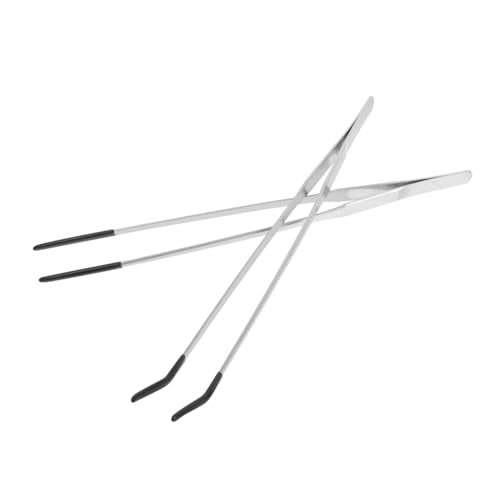 HIAKDOFT 2個製リウムピン 直型 曲型の爬虫類用給餌グ 正確な給餌ツールでヘ