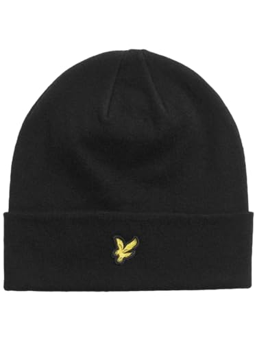 CAPPELLO Uomo LYLE & SCOTT 1874 HE2313A COTTON BEANIE Z865 JET BLACK