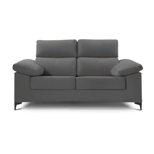 Sofá de 3 plazas Lucrezia gris marengo de 185 cm de ancho 2