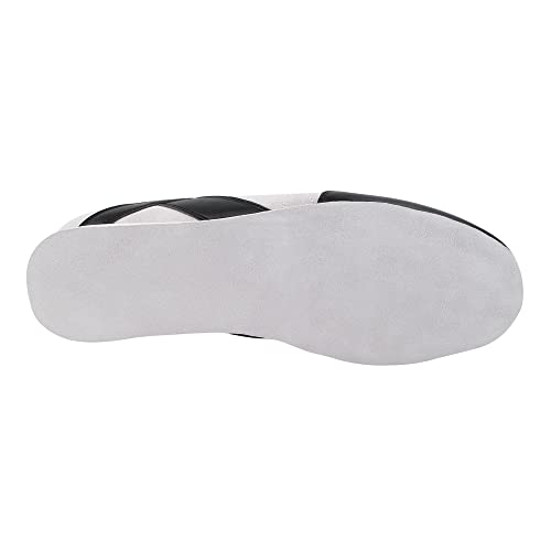 Very Fine Mens Vincenzo Comfortable Suede Dance Sneakers Ballroom Latin Salsa Rhythm Tango, Wintage White & Black M 11.5 #TOP3