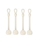 Vasteo Universal Shade Bungee Tie Downs Replacement Parts,Compatible with Coolaroo Exterior Roller Shades,Outdoor Blinds(Sand,4 pcs)