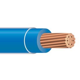 500FT 10 AWG THHN Solid Copper Building Wire 600V Blue