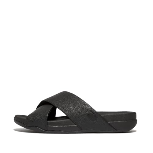 Sandalias deslizantes Fitflop Surfer: calzado de piel cruzado para tus días de playa y paseos