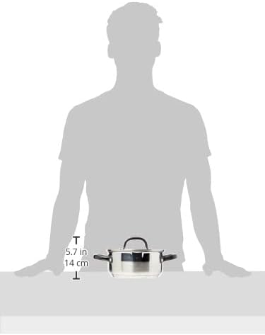 Diagram showing the dimensions of the casserole