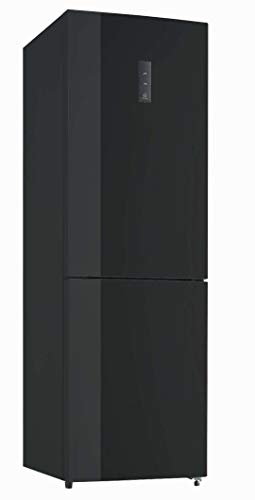 ALPHA Frigorífico Combi Pegasus-185N. Cristal. No Frost. Motor Inverter A++ ** Alta Gama** (Negro)