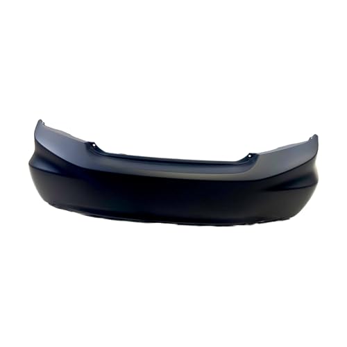 FitParts Compatible With Rear Bumper Cover 2012 Honda Civic Sedan DX EX EX-L LX GX HF Hybrid 12. New, Primed and Ready for Paint. W/o Parking Aid Sensor Holes. W/o Tow Hook Hole.