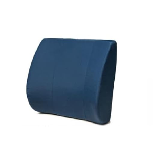 Graham-Field DM80 Lumex Lumbar Support Cushion, Back Pain Relief and Therapy, Blue, 14" x 13" Foam