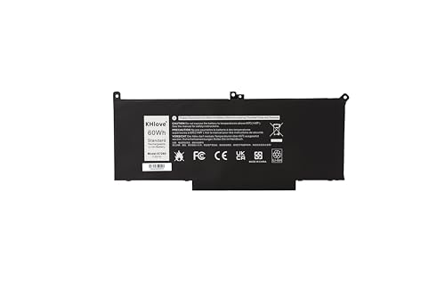 KHlove 60Wh F3YGT Laptop Batteria per Dell Latitude 12 7000 7280 7290 13 7380 7390 P29S002 14 7480 7490 P73G002 E7480 E7280 E7290 Business Notebook DM3WC DM6WC 2X39G KG7VF 451-BBYE 453-BBCF