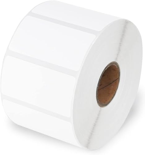 Image of BlackDreams 50x25 Chromo Barcode Label Sticker - 2 x 1 inches - 50mm x 25mm - 1500 Labels Per Roll - Self Adhesive Sticker for Printing Labeling (Ribbon Required) (Pack of 1 ROLL (1500 Labels))